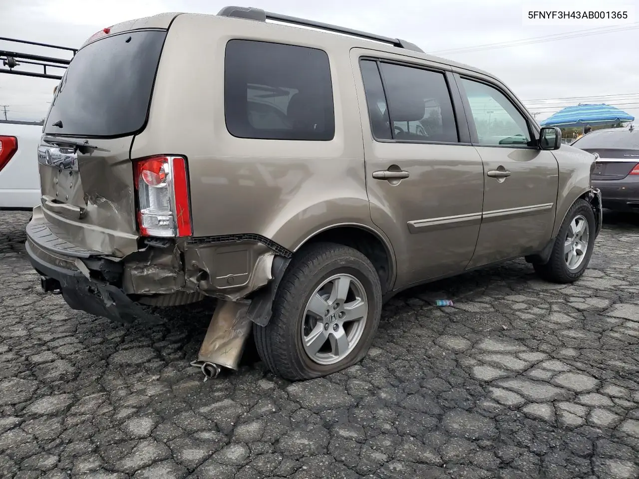 5FNYF3H43AB001365 2010 Honda Pilot Ex
