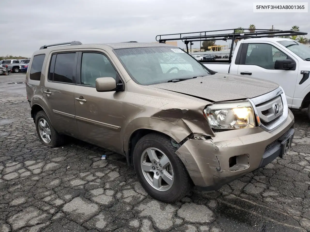 5FNYF3H43AB001365 2010 Honda Pilot Ex