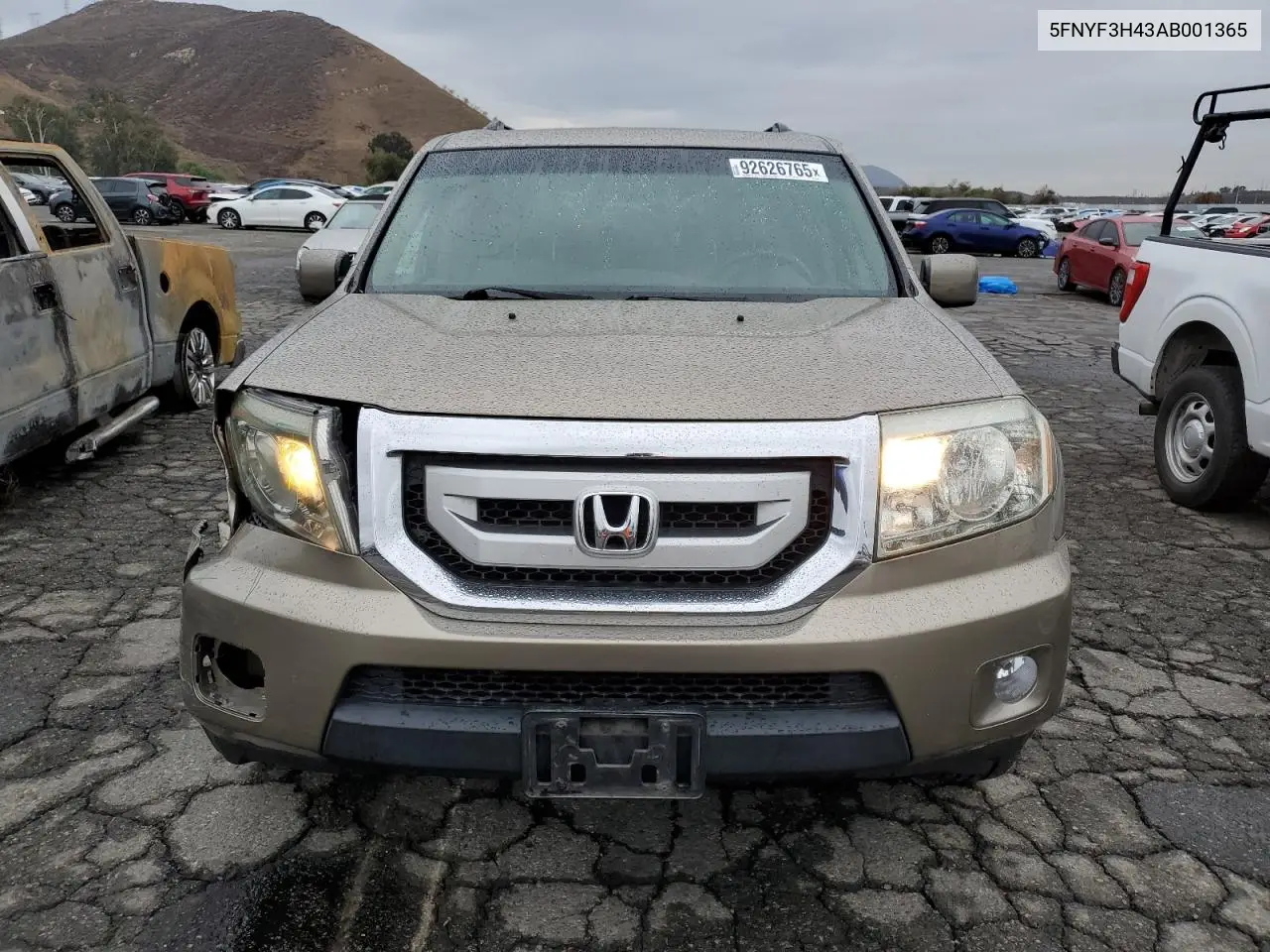 5FNYF3H43AB001365 2010 Honda Pilot Ex