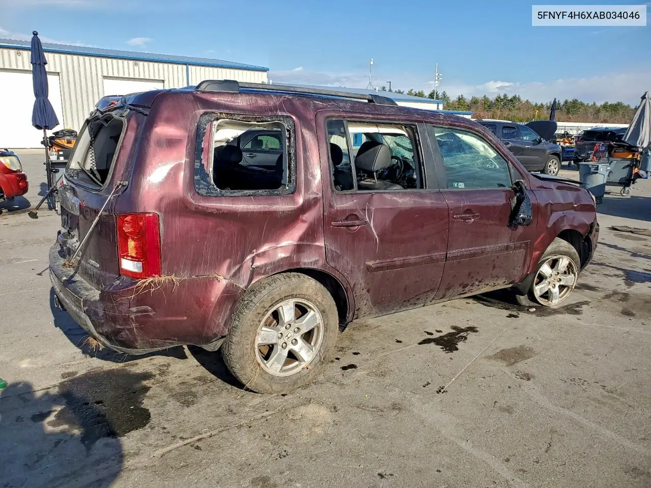 5FNYF4H6XAB034046 2010 Honda Pilot Exl