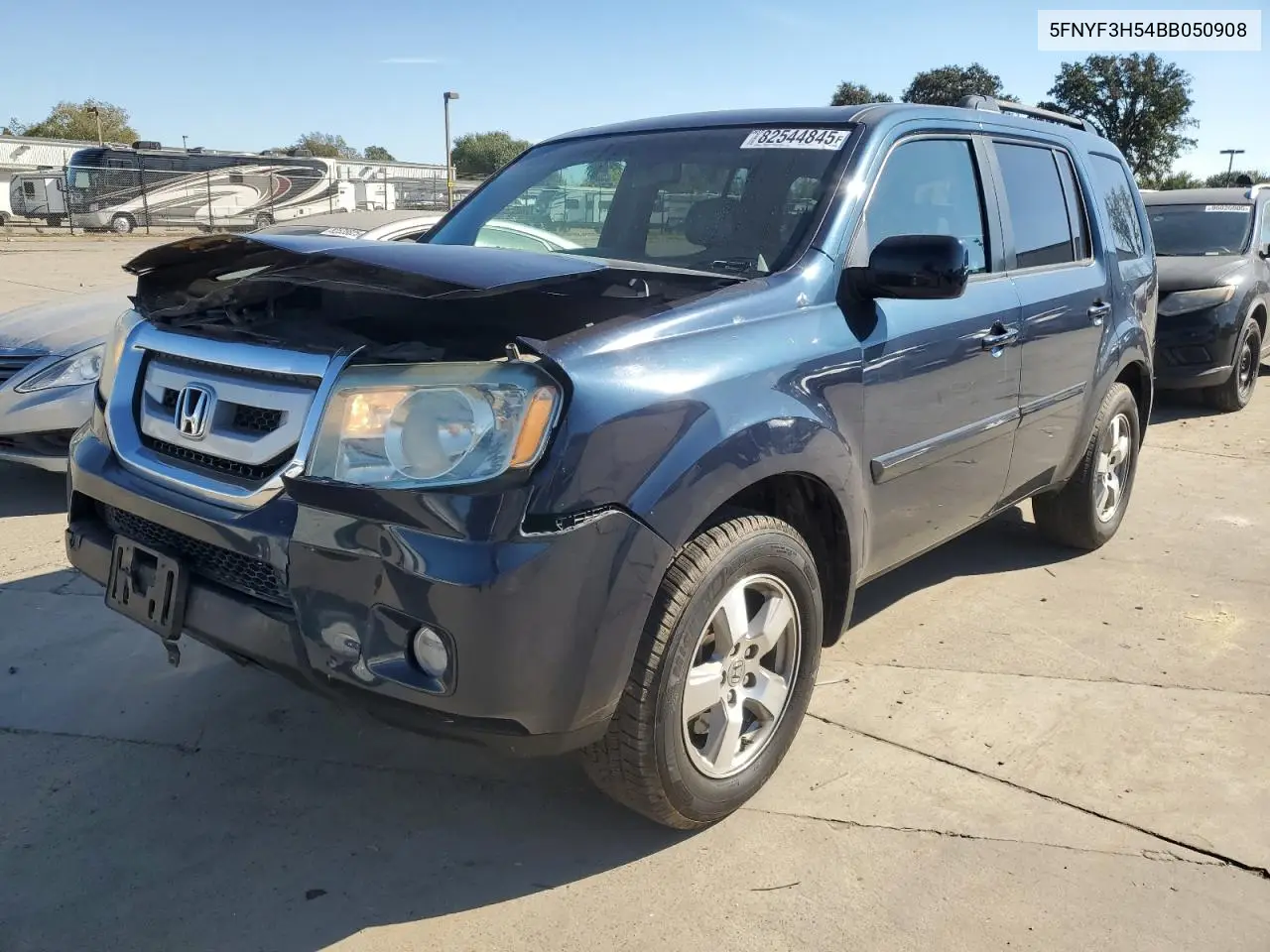 5FNYF3H54BB050908 2011 Honda Pilot Exl