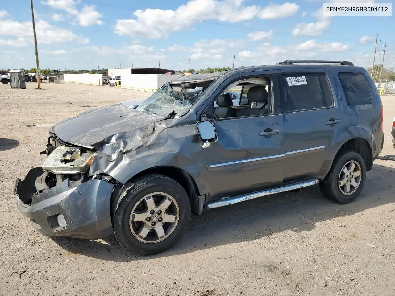 5FNYF3H95BB004412 2011 Honda Pilot Touring