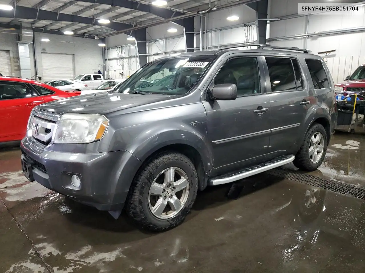 5FNYF4H75BB051704 2011 Honda Pilot Exln