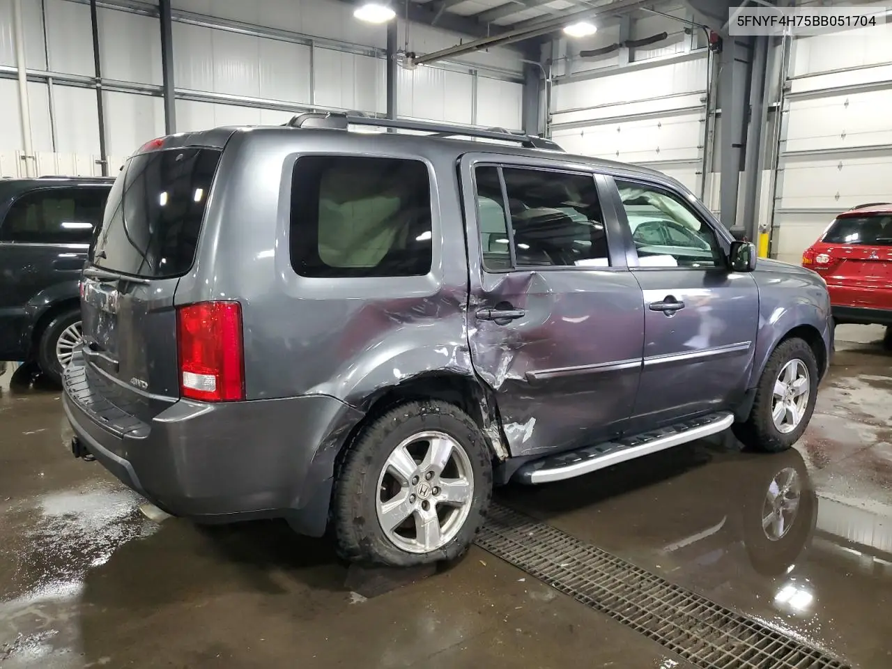5FNYF4H75BB051704 2011 Honda Pilot Exln