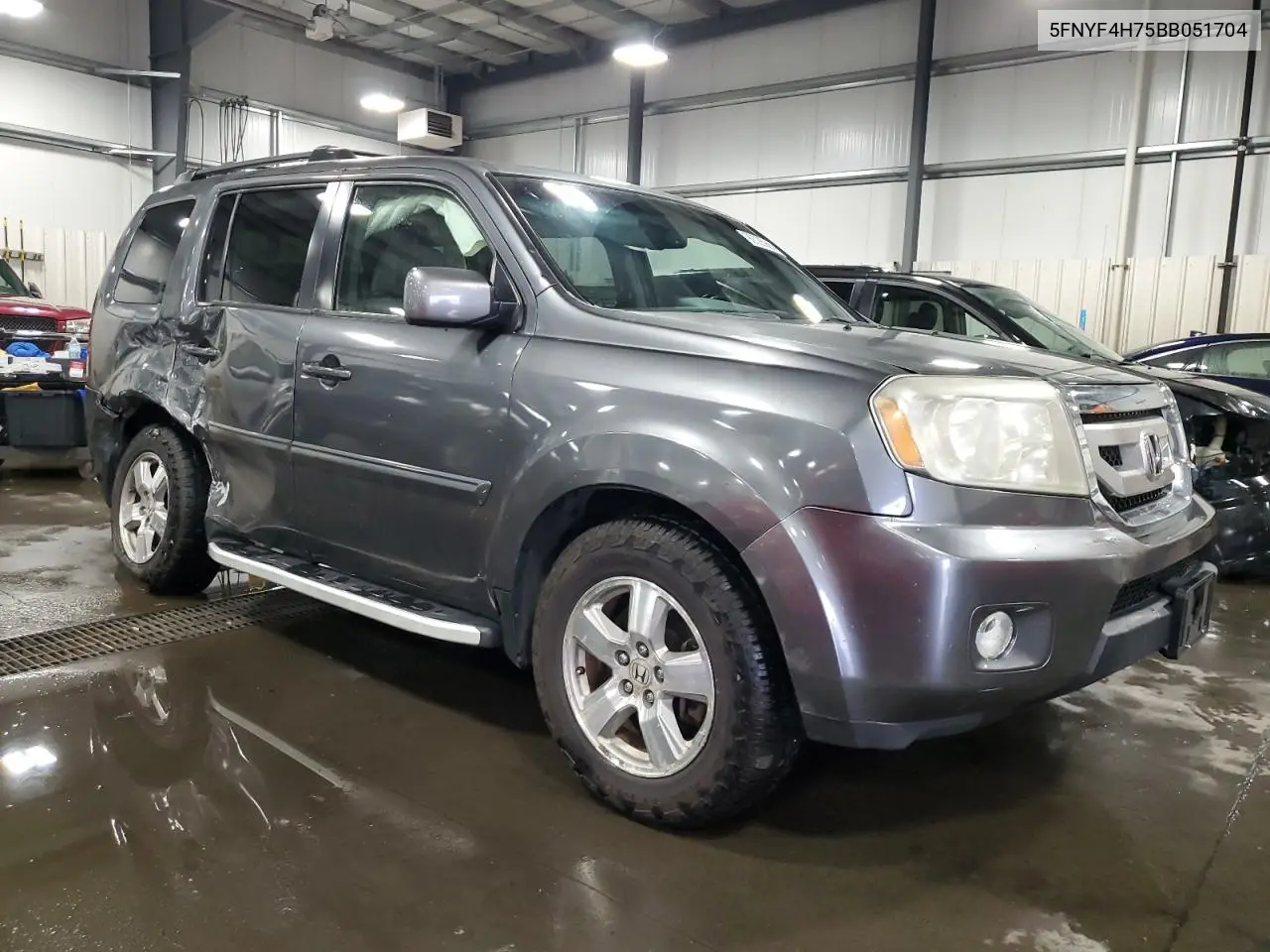 5FNYF4H75BB051704 2011 Honda Pilot Exln