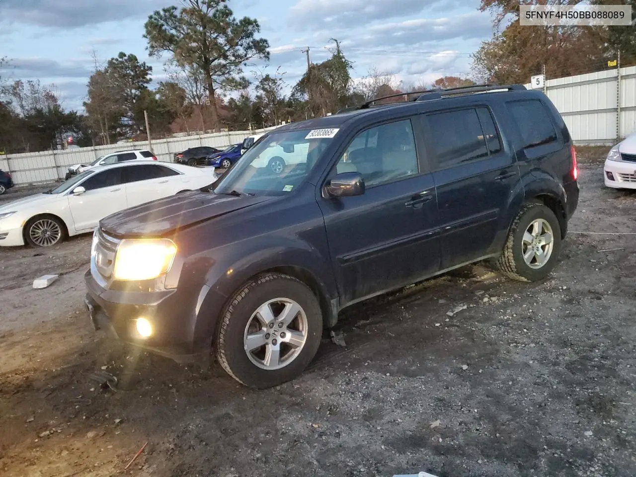 5FNYF4H50BB088089 2011 Honda Pilot Exl