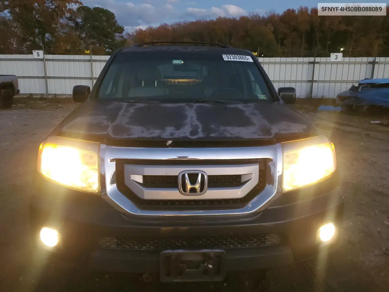 5FNYF4H50BB088089 2011 Honda Pilot Exl