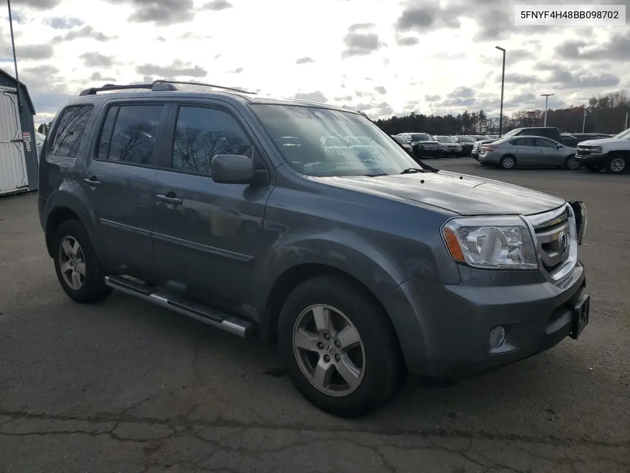 5FNYF4H48BB098702 2011 Honda Pilot Ex