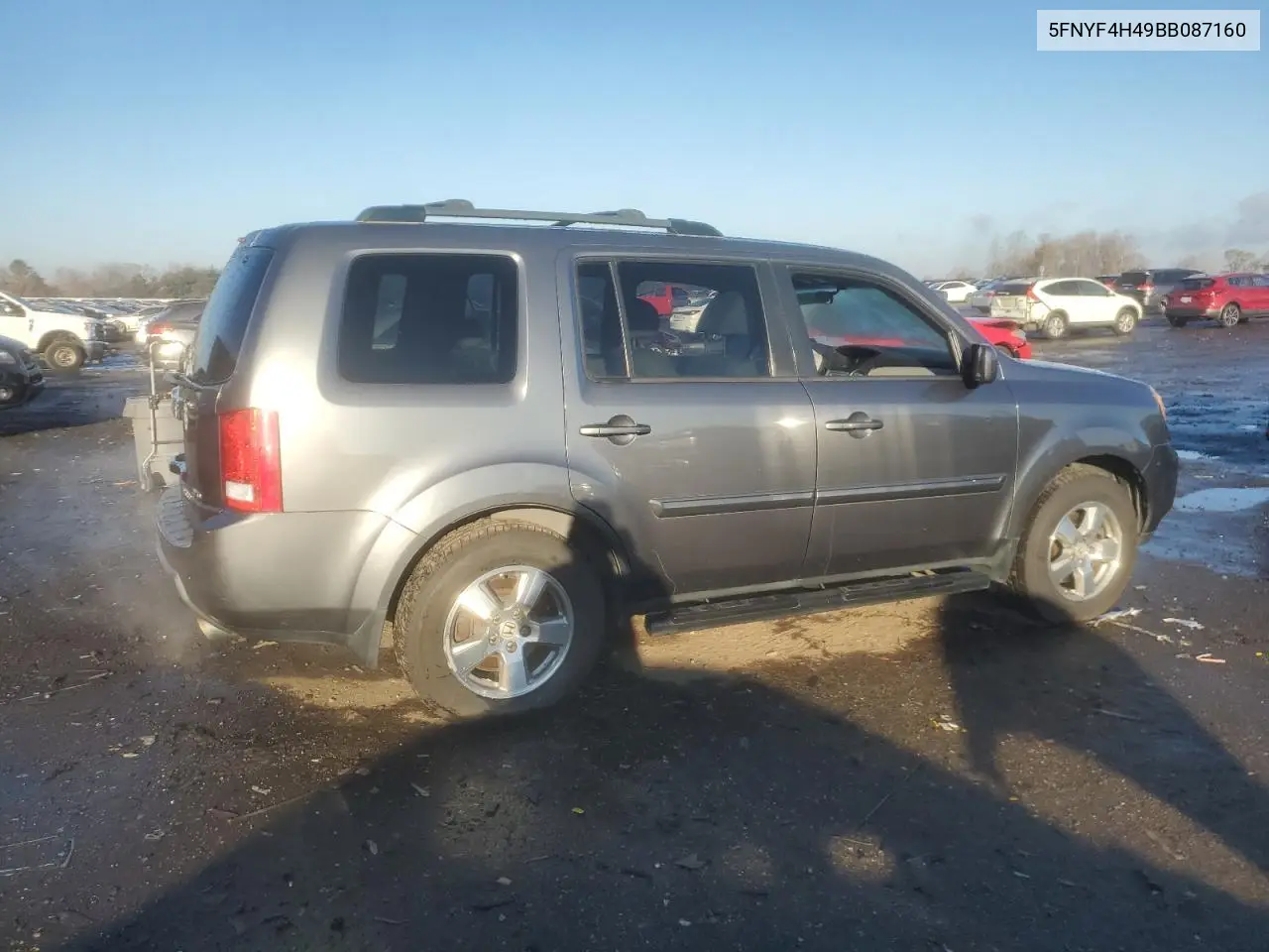 5FNYF4H49BB087160 2011 Honda Pilot Ex