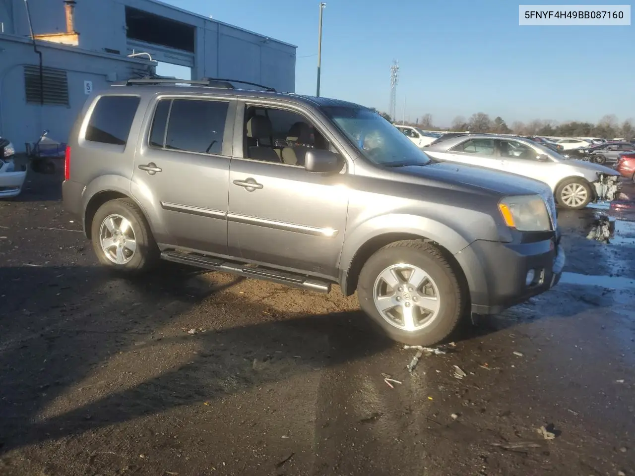 5FNYF4H49BB087160 2011 Honda Pilot Ex