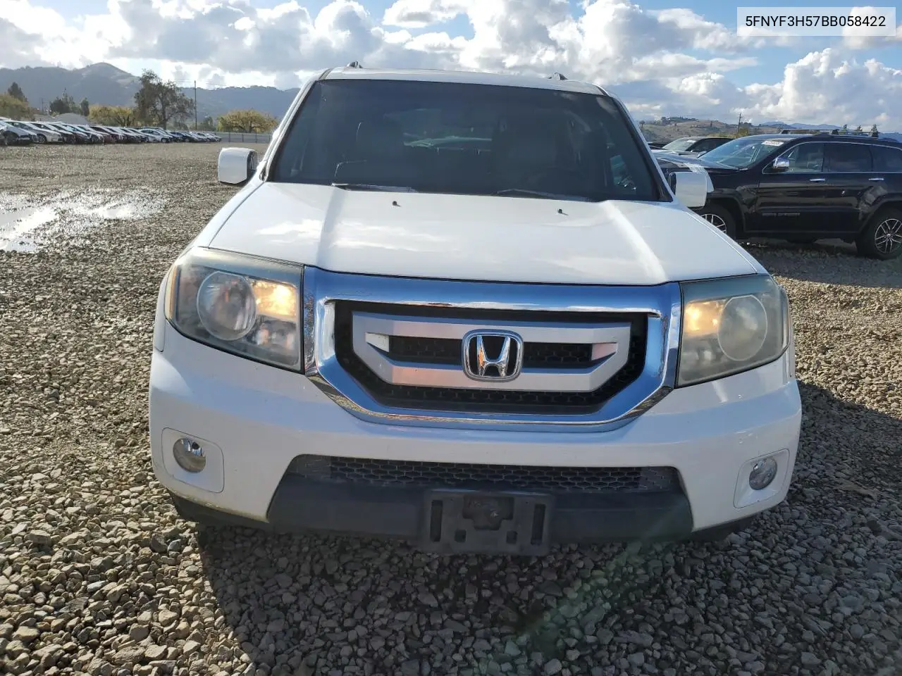 5FNYF3H57BB058422 2011 Honda Pilot Exl