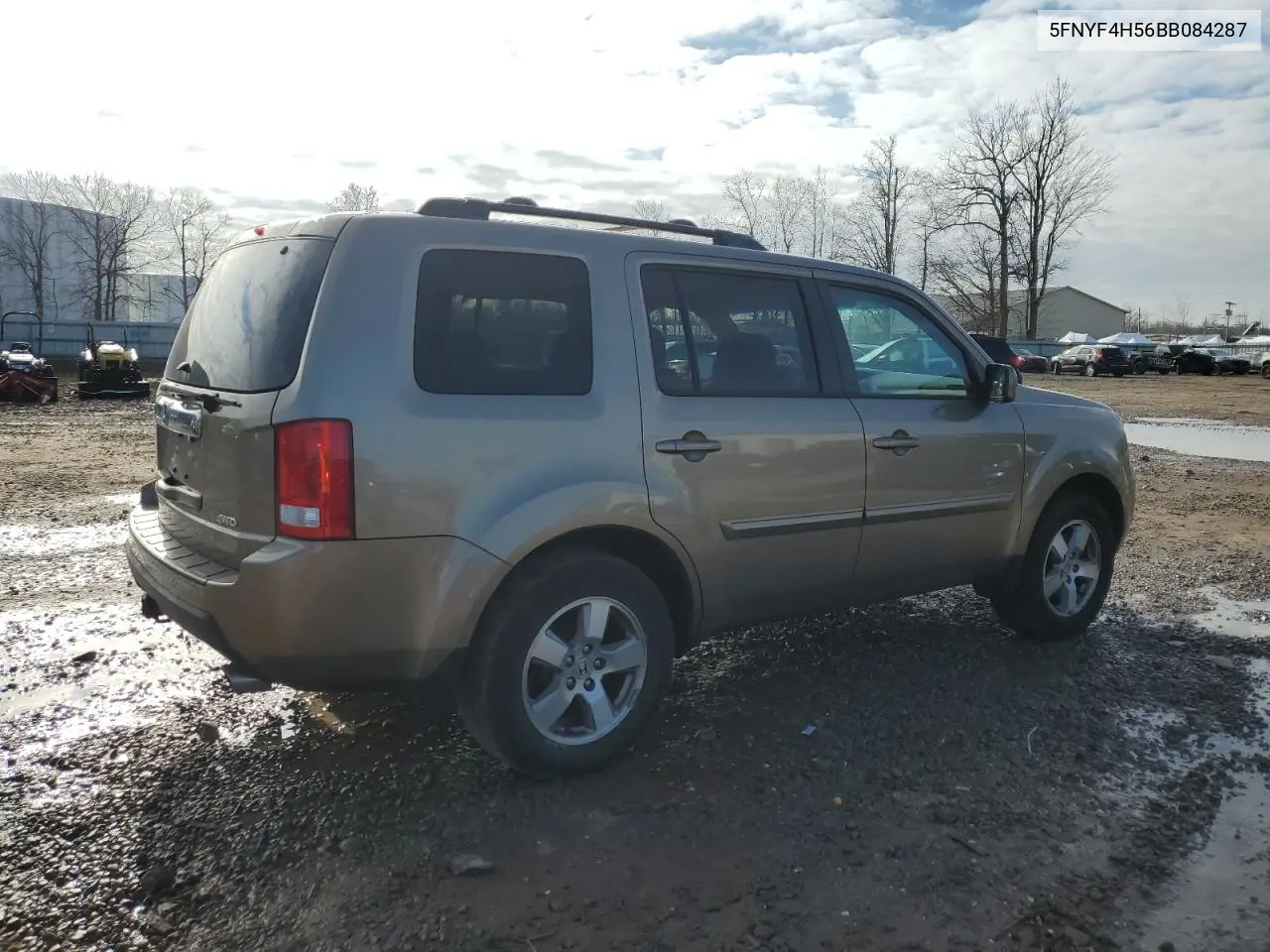 5FNYF4H56BB084287 2011 Honda Pilot Exl