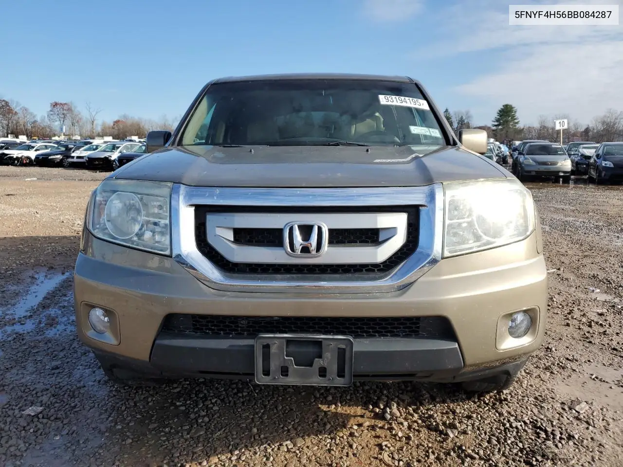 5FNYF4H56BB084287 2011 Honda Pilot Exl
