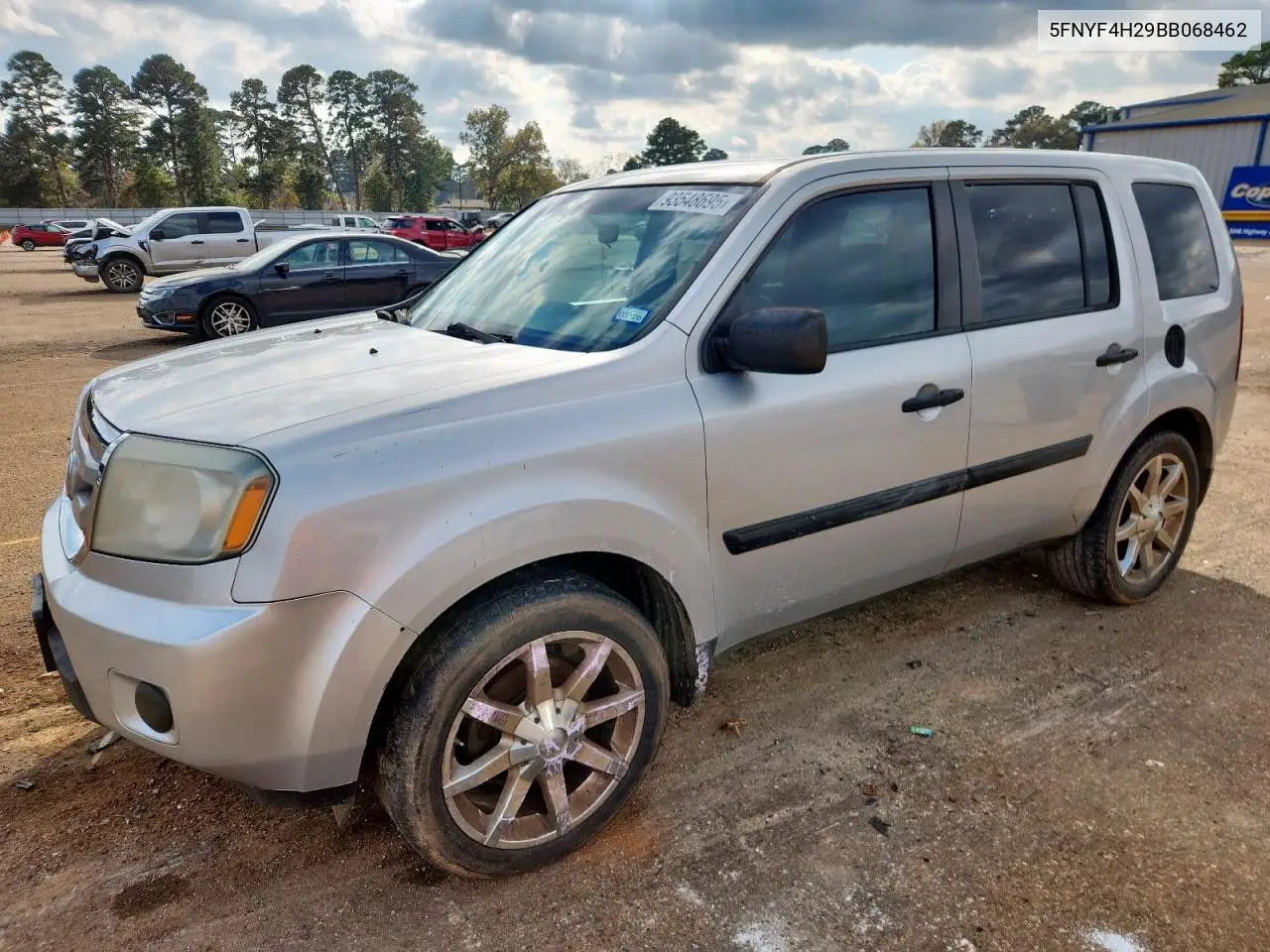 5FNYF4H29BB068462 2011 Honda Pilot Lx