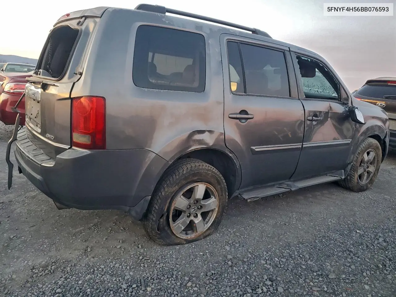 5FNYF4H56BB076593 2011 Honda Pilot Exl