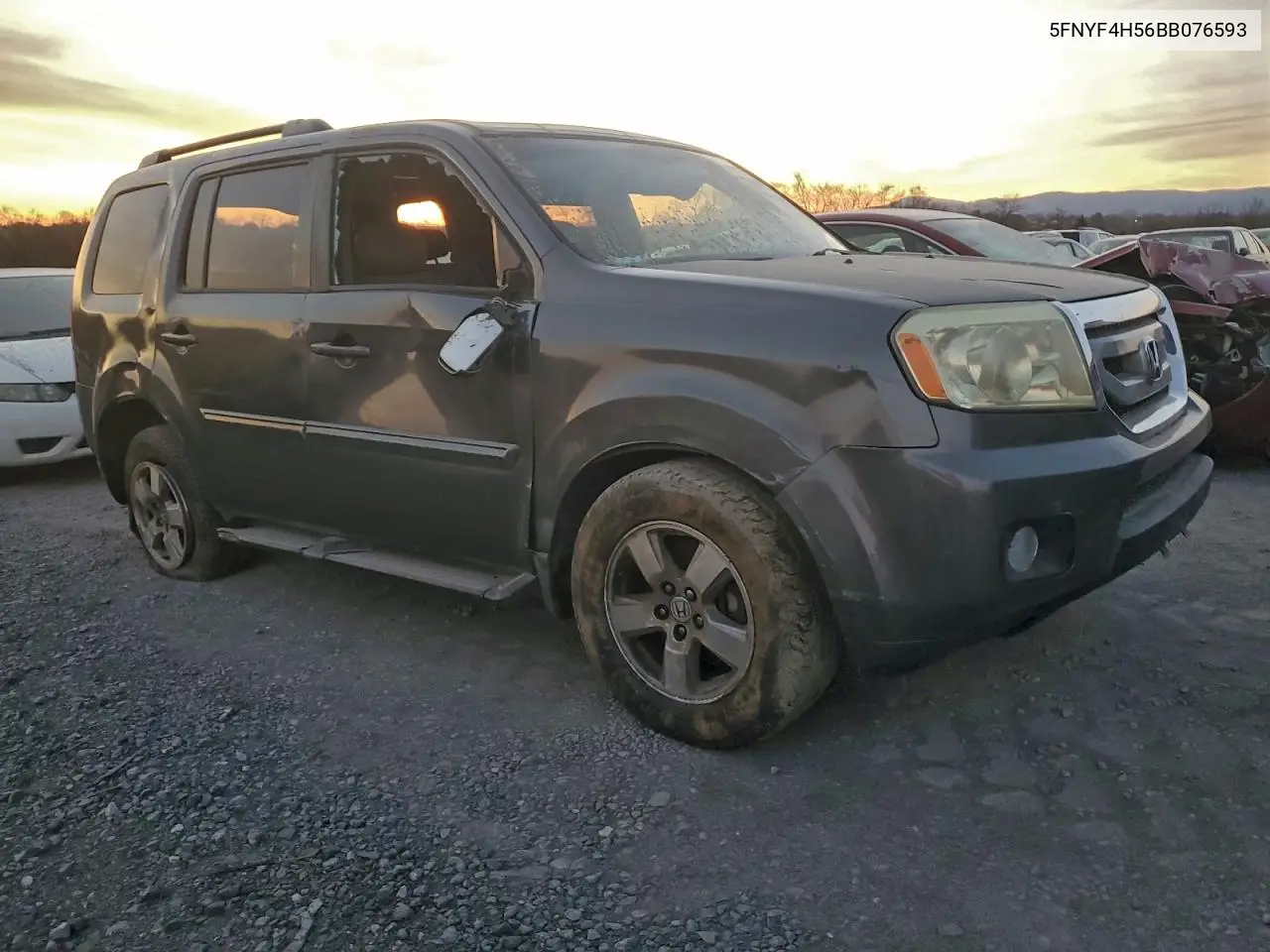 5FNYF4H56BB076593 2011 Honda Pilot Exl