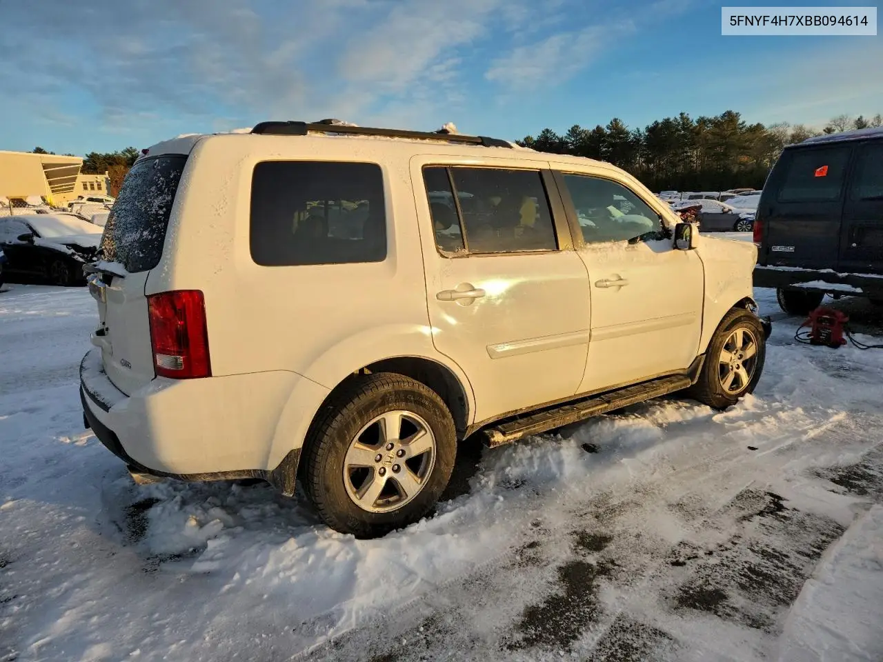 5FNYF4H7XBB094614 2011 Honda Pilot Exln