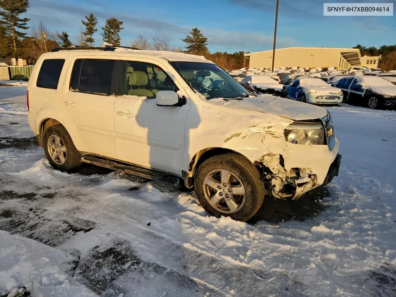 5FNYF4H7XBB094614 2011 Honda Pilot Exln