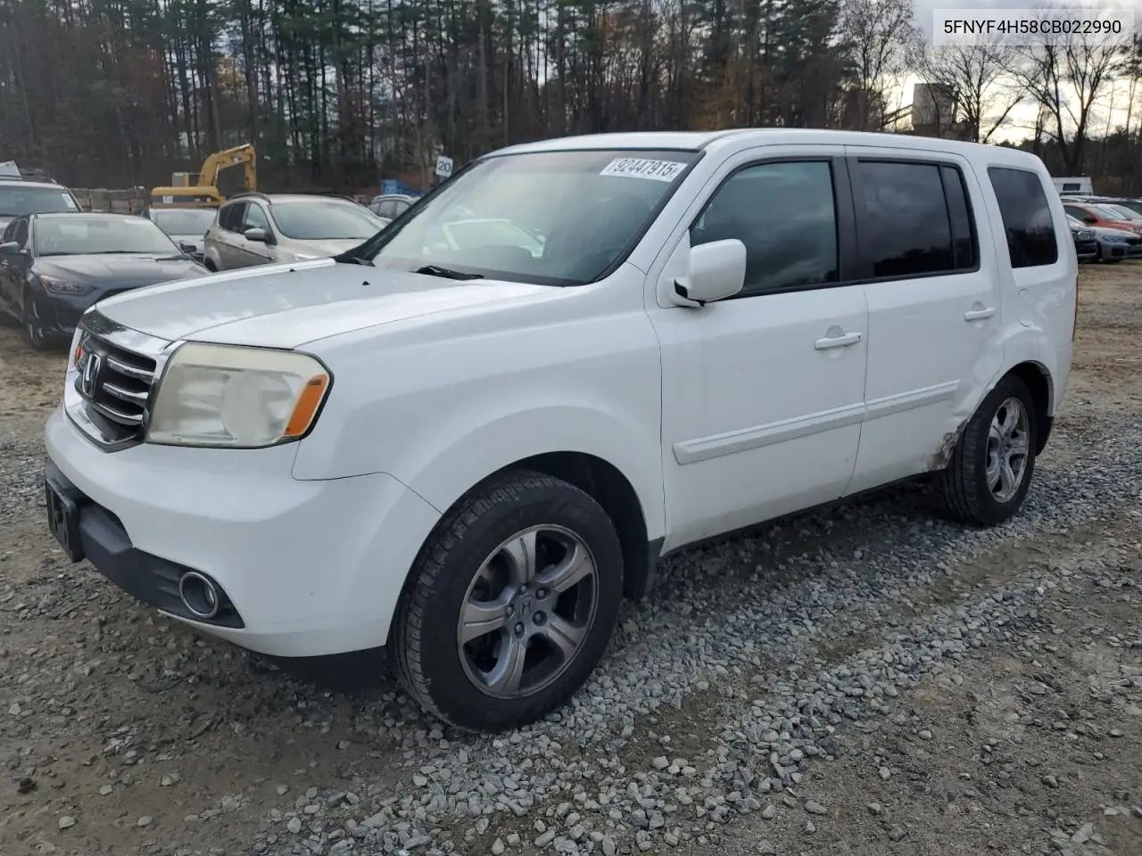 5FNYF4H58CB022990 2012 Honda Pilot Exl