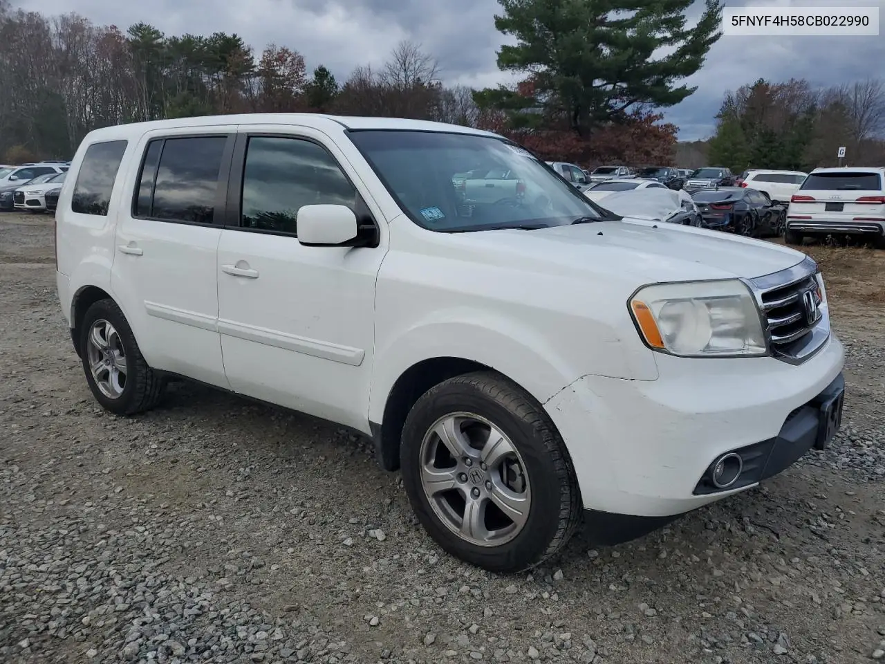 5FNYF4H58CB022990 2012 Honda Pilot Exl