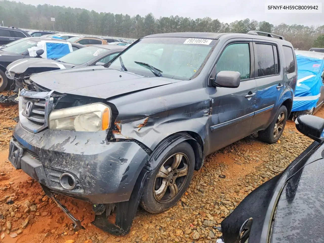 5FNYF4H59CB009942 2012 Honda Pilot Exl