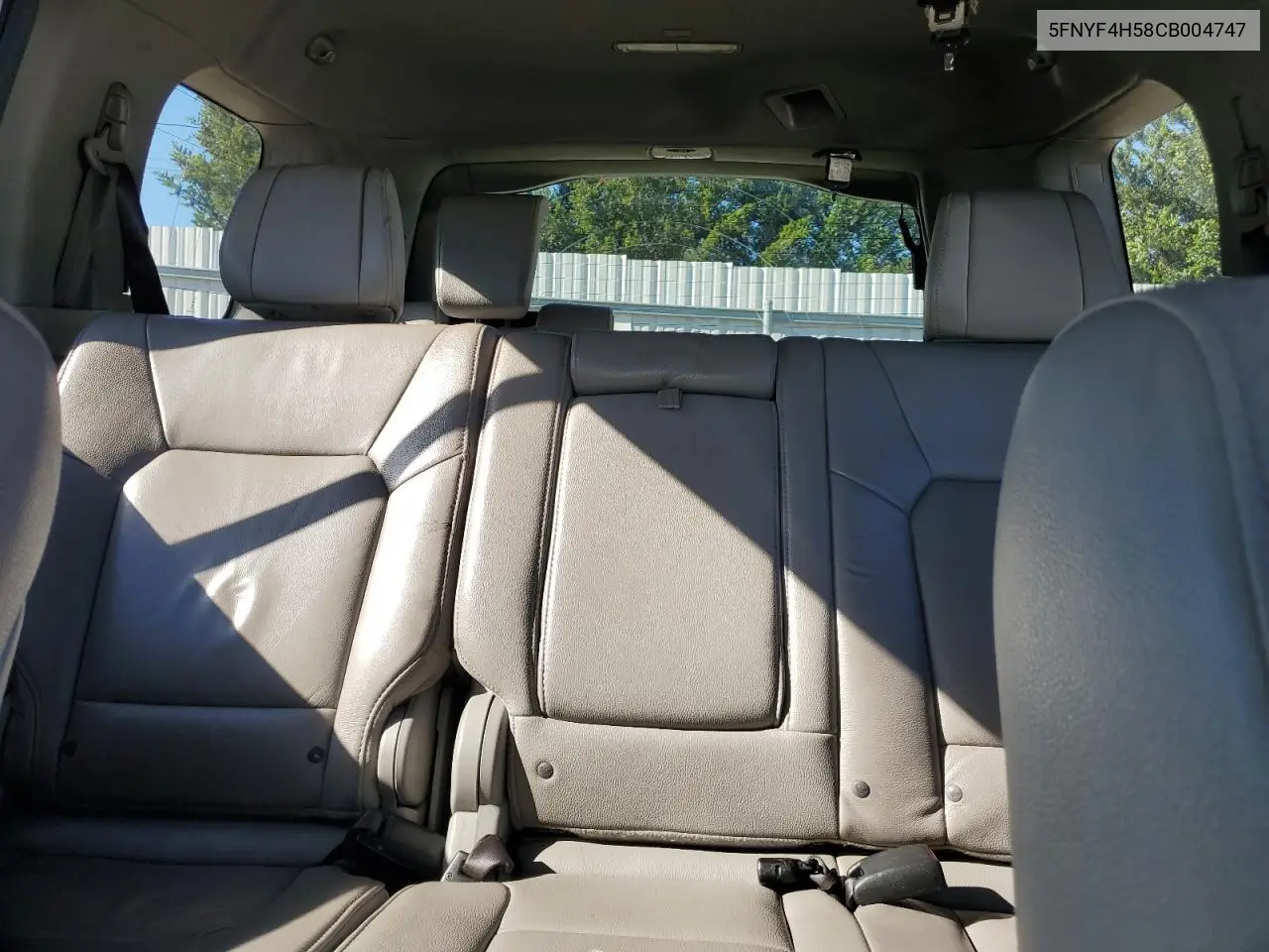 5FNYF4H58CB004747 2012 Honda Pilot Exl