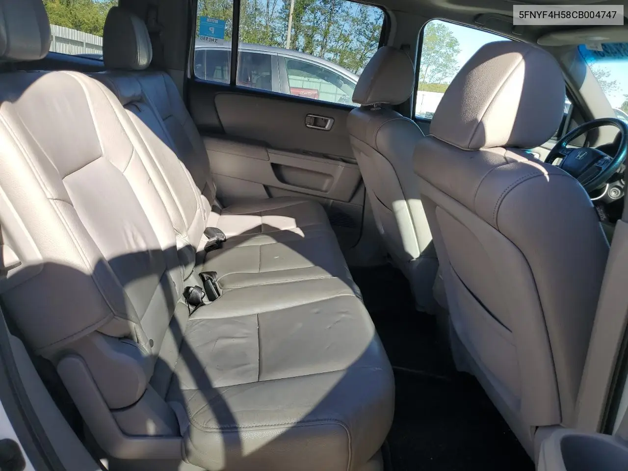 5FNYF4H58CB004747 2012 Honda Pilot Exl