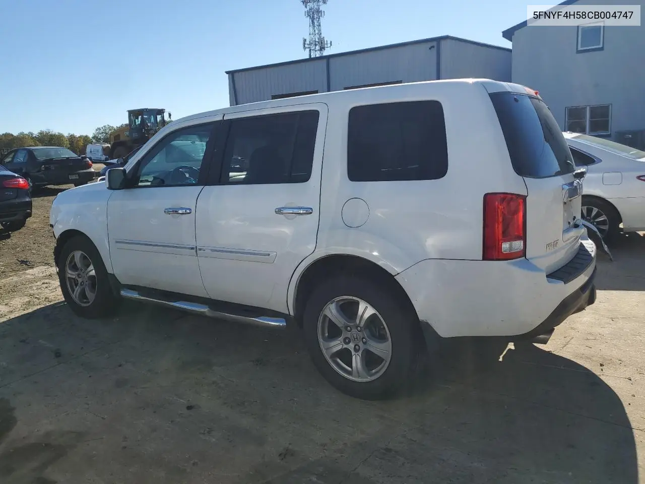 5FNYF4H58CB004747 2012 Honda Pilot Exl
