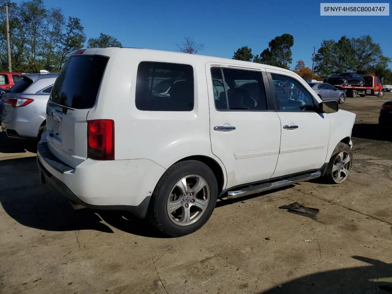 5FNYF4H58CB004747 2012 Honda Pilot Exl