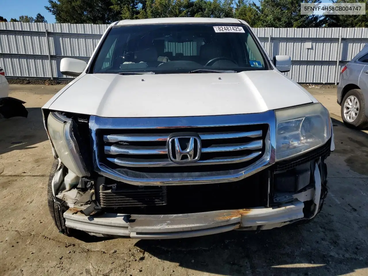 5FNYF4H58CB004747 2012 Honda Pilot Exl
