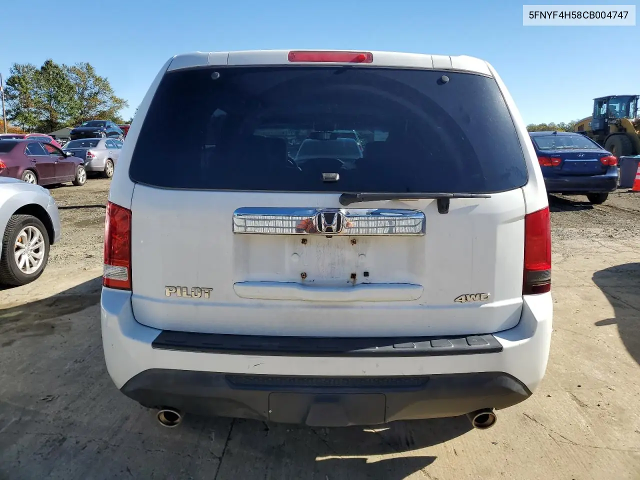 5FNYF4H58CB004747 2012 Honda Pilot Exl