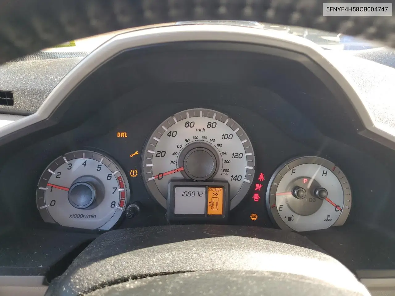 5FNYF4H58CB004747 2012 Honda Pilot Exl