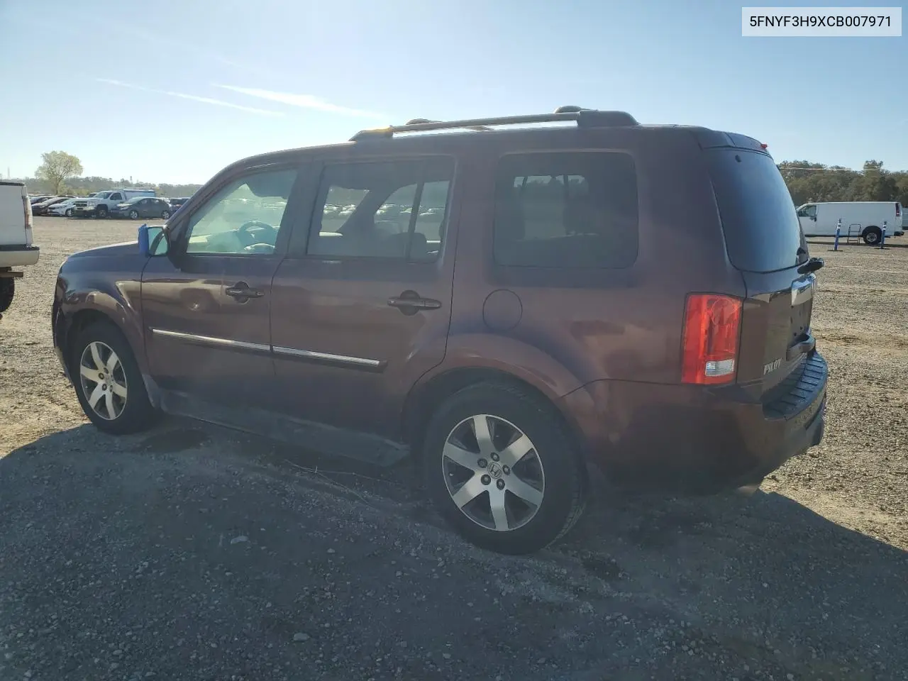 5FNYF3H9XCB007971 2012 Honda Pilot Touring
