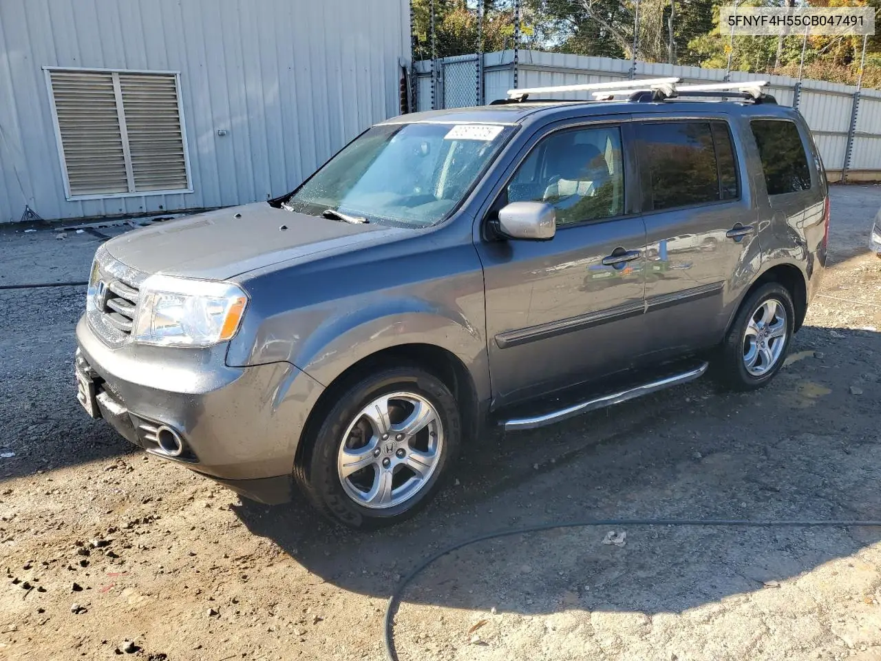 5FNYF4H55CB047491 2012 Honda Pilot Exl