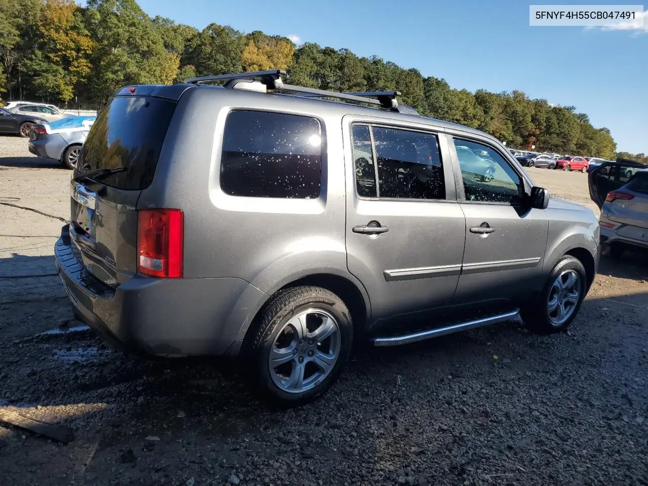 5FNYF4H55CB047491 2012 Honda Pilot Exl