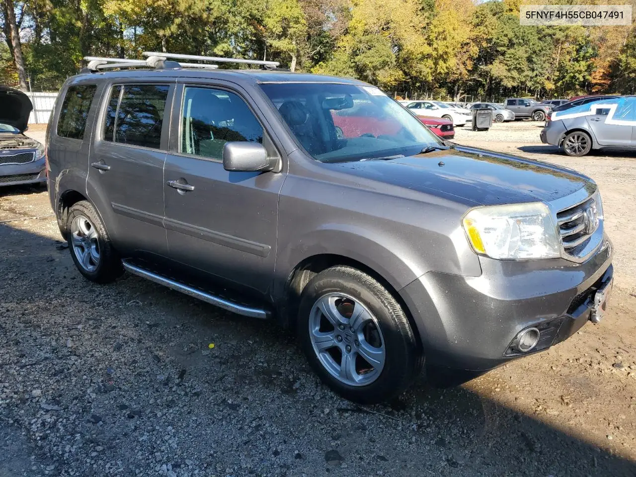 5FNYF4H55CB047491 2012 Honda Pilot Exl
