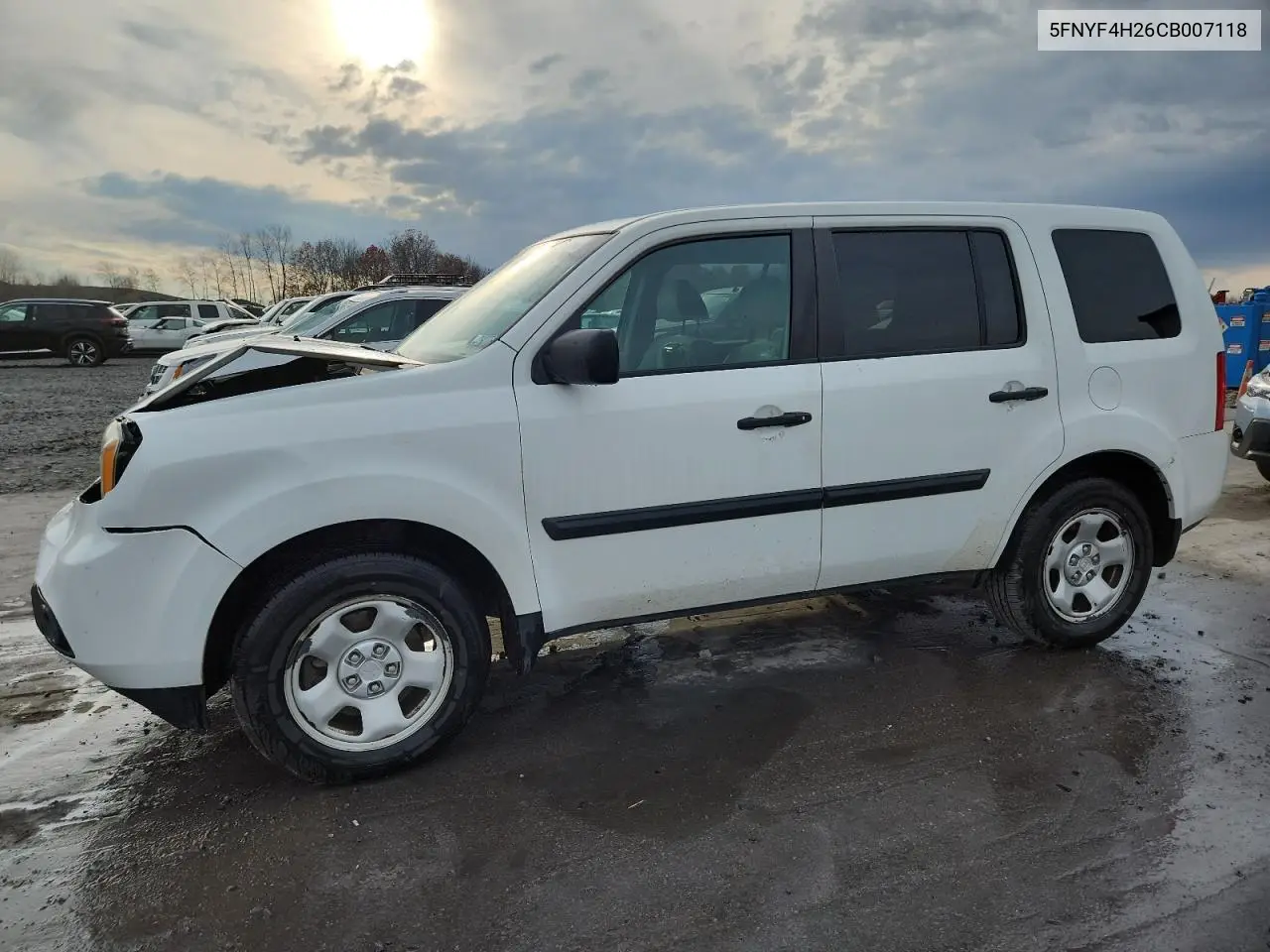 5FNYF4H26CB007118 2012 Honda Pilot Lx