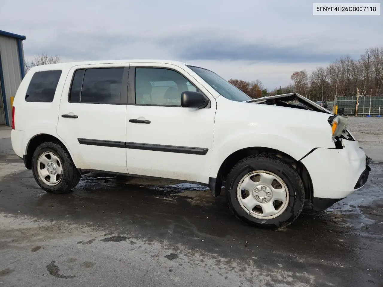 5FNYF4H26CB007118 2012 Honda Pilot Lx