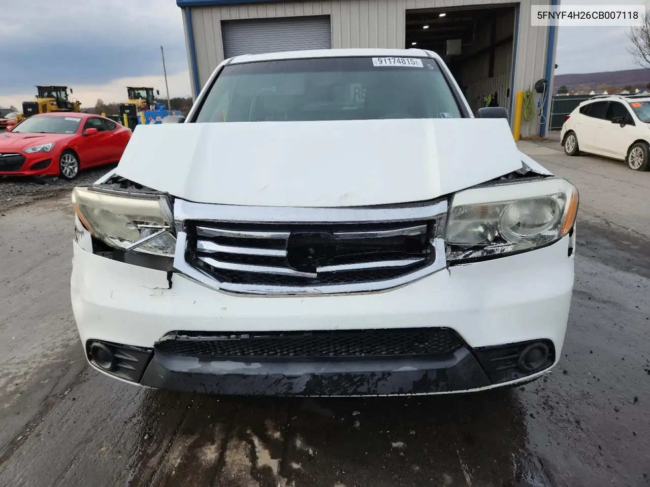 5FNYF4H26CB007118 2012 Honda Pilot Lx