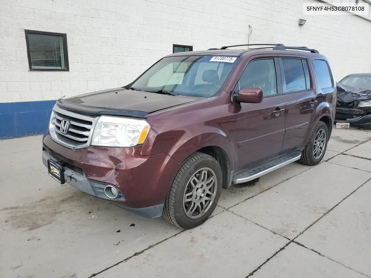 5FNYF4H53CB078108 2012 Honda Pilot Exl