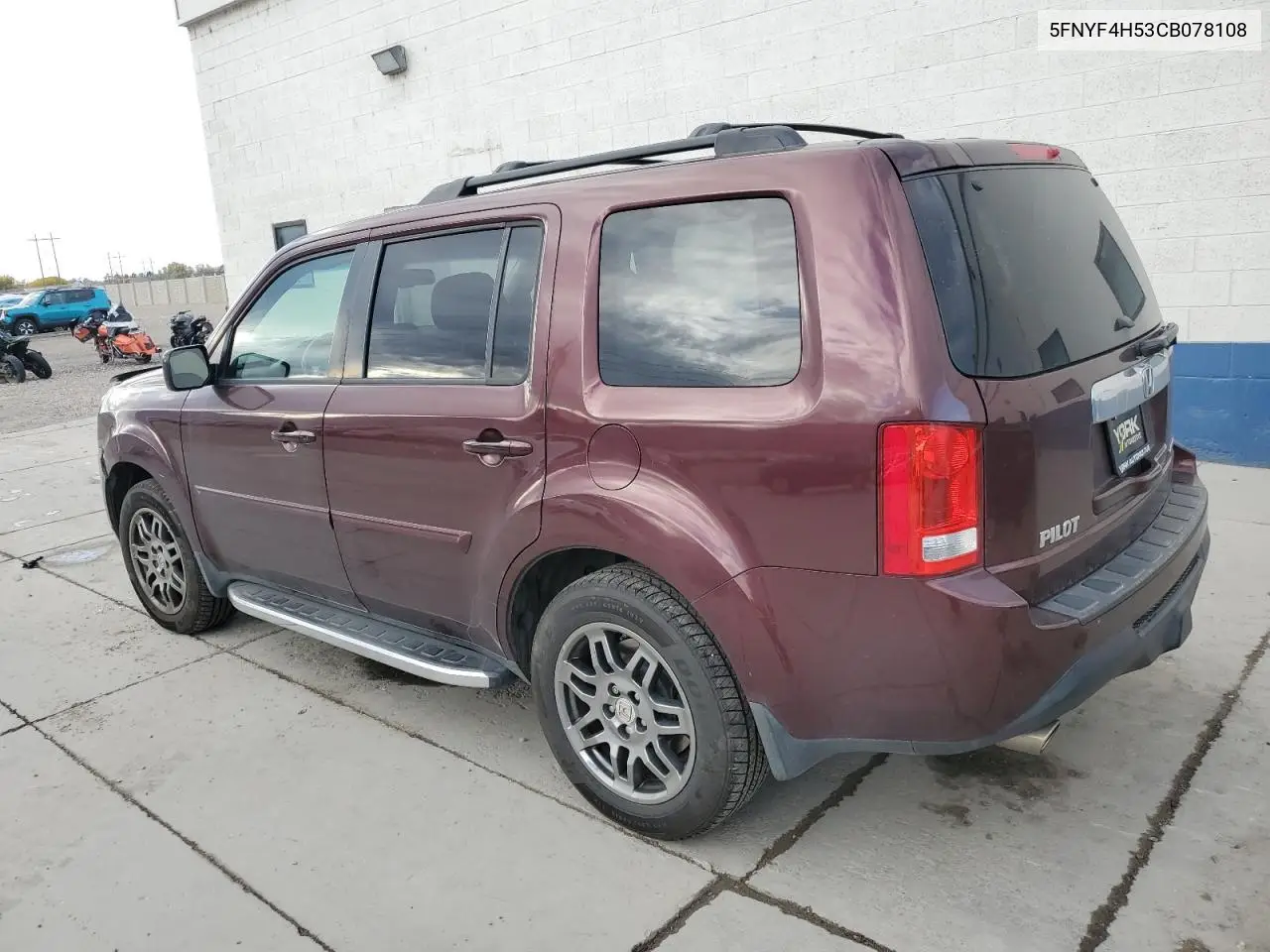 5FNYF4H53CB078108 2012 Honda Pilot Exl