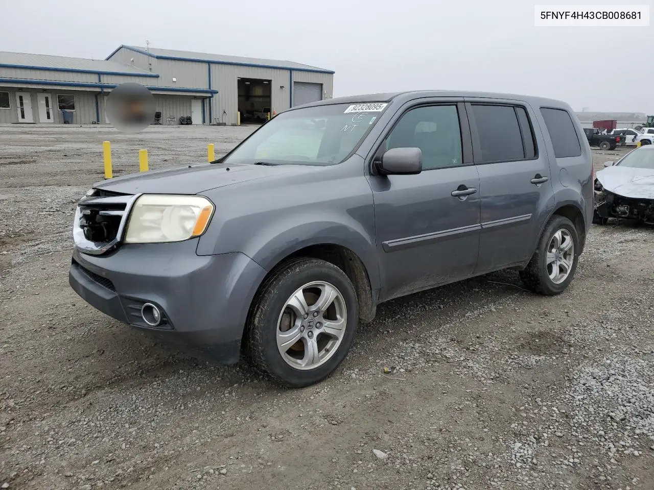 5FNYF4H43CB008681 2012 Honda Pilot Ex