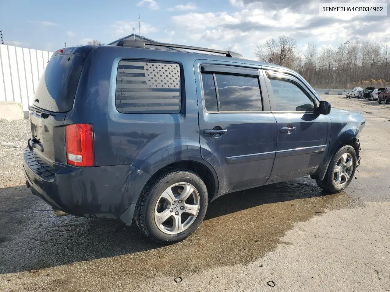 5FNYF3H64CB034962 2012 Honda Pilot Exl