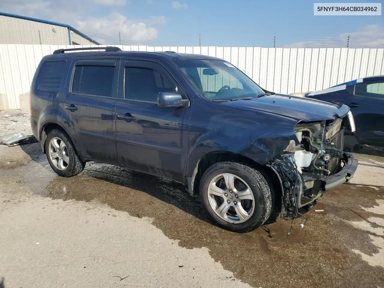 5FNYF3H64CB034962 2012 Honda Pilot Exl
