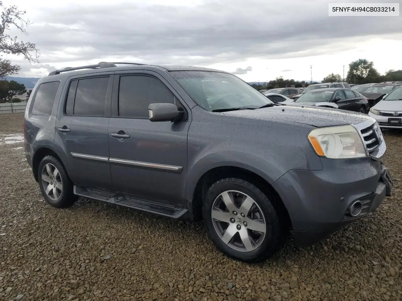 5FNYF4H94CB033214 2012 Honda Pilot Touring