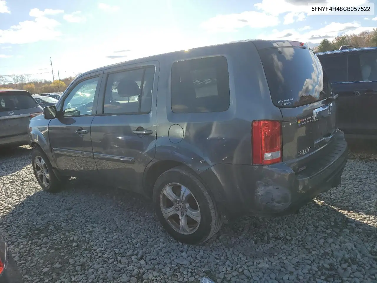 5FNYF4H48CB057522 2012 Honda Pilot Ex