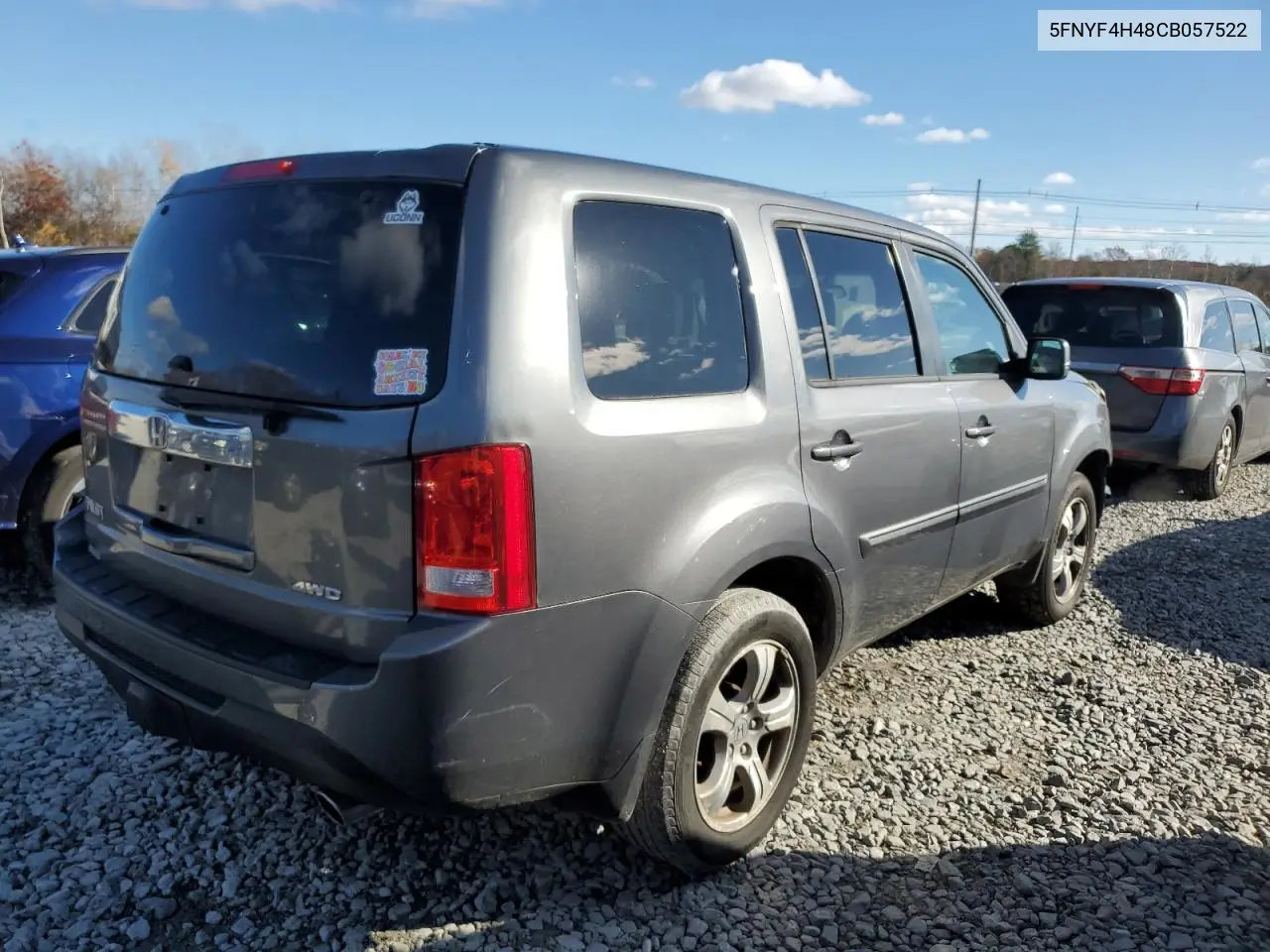 5FNYF4H48CB057522 2012 Honda Pilot Ex