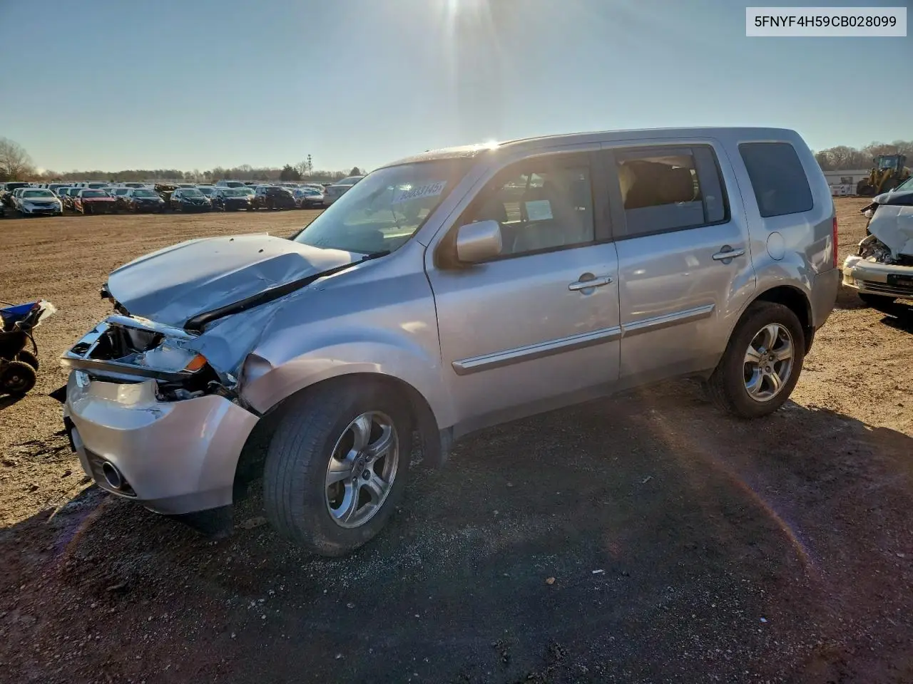 5FNYF4H59CB028099 2012 Honda Pilot Exl