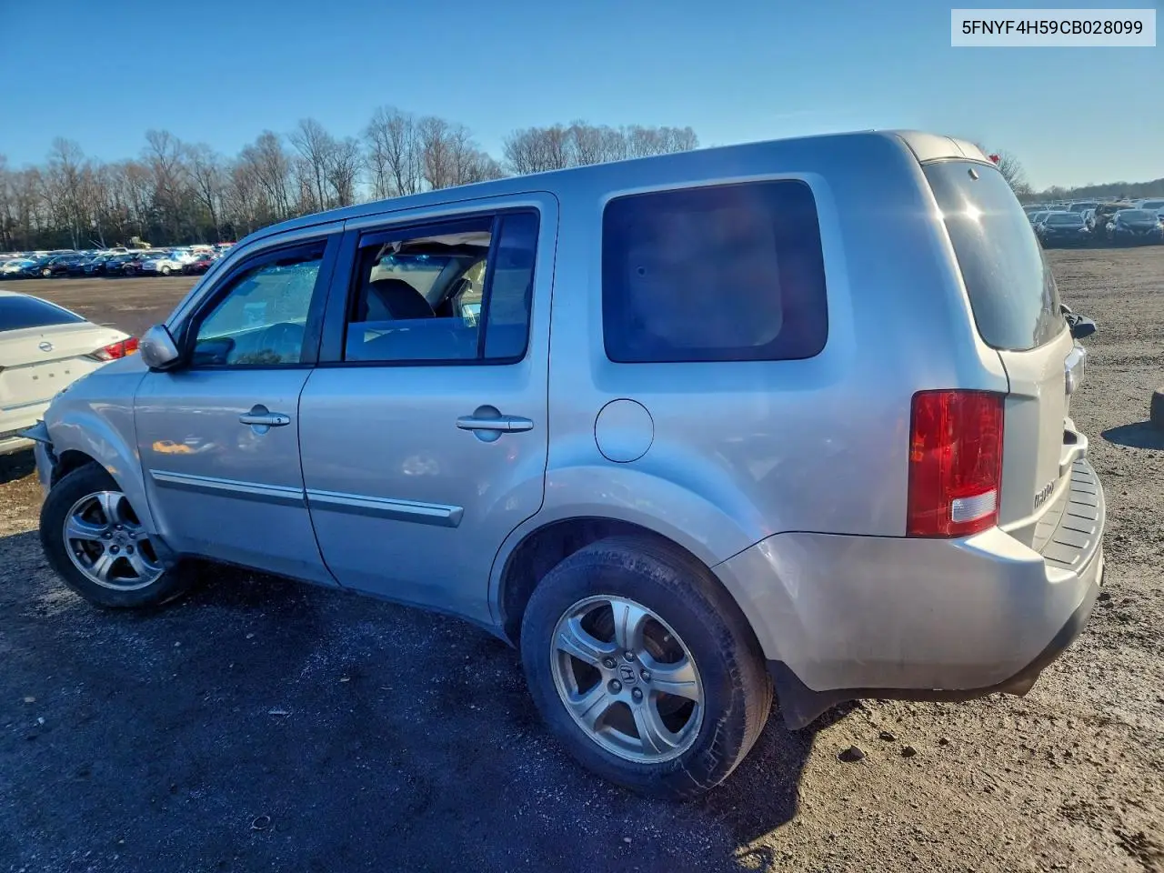 5FNYF4H59CB028099 2012 Honda Pilot Exl