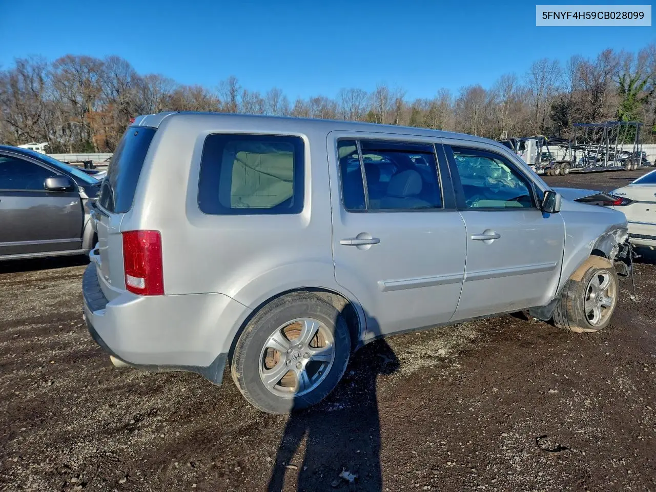 5FNYF4H59CB028099 2012 Honda Pilot Exl